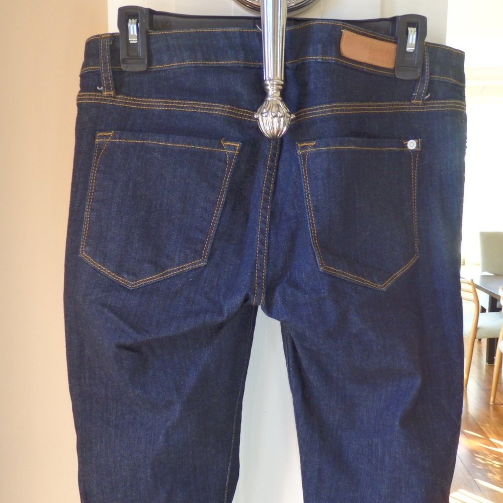 Baldwin dark rinse skinny ankle jeans The Rivington mid rise 30 - Picture 2 of 12